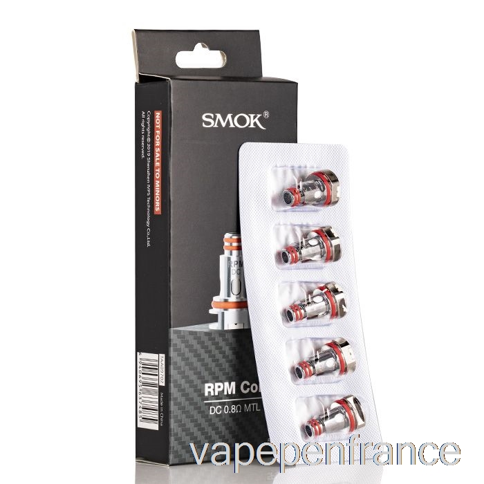 Bobines De Remplacement Smok RPM 0,8 Ohm RPM DC MTL Bobines Vape Pen
